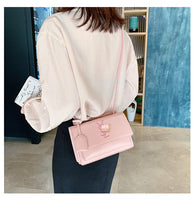 L-package 22-14-10cm Women Purse Clutch Small Crossbody Shoulder Bag with Chain Strap