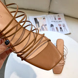 S-shoe R.E.J.I.N.A P.Y.O Polished Crisscrossed High Heel Sandal Open Toe Ankle-Strap Dress Platform Sandal