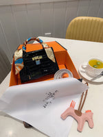 M-Handbag Hermès 20cm Women's Handbags Purses Small Tote Shoulder Bag Top Handle Satchel Bag for Work