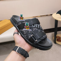 S-shoe Louis Vuitton Women Sandals Summer New Thick Heel Platform Sole Shoes Female Summer Flat Casual Shoes Fashion Sports Beach Women's Slippers Heels Women Platform Sandals Female Thick Bottom Shoes Wedge with Open Toe
