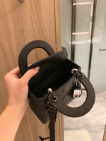 M-Handbag Dior 18cm Purses and Handbags for Women Top Handle Satchel Shoulder Bags for Ladies