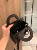 M-Handbag Dior 18cm Purses and Handbags for Women Top Handle Satchel Shoulder Bags for Ladies