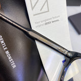 S-sunglasses 2021 Monster Square Anti Radiation Glasses For Kubo With White Round Case Replaceable for Lens Eyewear Eyeglass Glasses Non Graded Lens Eyewear for Women and Men