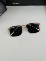 S-sunglasses Men's UV-Proof Strong Light Sunglasses For Diane Classic Silver Square Frame 99.9% UV Protected Brown Lenses for Driving Eye Glasses Reflective Lenses Big Face