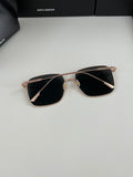 S-sunglasses Men's UV-Proof Strong Light Sunglasses For Diane Classic Silver Square Frame 99.9% UV Protected Brown Lenses for Driving Eye Glasses Reflective Lenses Big Face