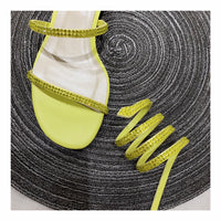 S-shoe R.e.n.e C.a.o.v.i.l.l.a Womens Chunky Block Low Mid Heel Lace Up Strappy Sandal Faux Suede Shoes