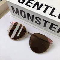 S-sunglasses New Gentle Monster man or Women eyeware UV400 Retro Flatba Sunglasses Classic Small Round Metal Frame For MIMICHIC