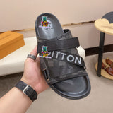 S-shoe Louis Vuitton Women Sandals Summer New Thick Heel Platform Sole Shoes Female Summer Flat Casual Shoes Fashion Sports Beach Women's Slippers Heels Women Platform Sandals Female Thick Bottom Shoes Wedge with Open Toe