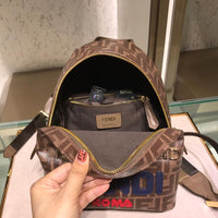 H-bag Fendi MINI BACKPACK Small multicolor canvas backpack 20cm