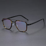 Men Glasses 9743 Denmark Titanium No Screw Korea Glasses Frames Optical Ultra-light Business Square Women lens Frame