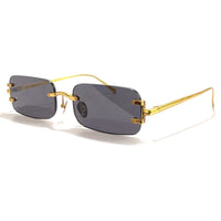 Brand Design Sunglasses Women Rimless Sun Glasses Summer Rectangle Eyeglasses Drving Outdoor Fashion Eyewear