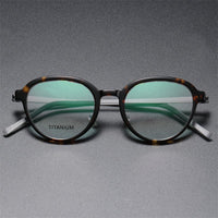 Eyeglasses Men 1176  Round Denmark Titanium No Screw Korea Glasses Frames Optical Ultra-light Business Reading Glasess For Men