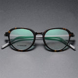 Eyeglasses Men 1176  Round Denmark Titanium No Screw Korea Glasses Frames Optical Ultra-light Business Reading Glasess For Men