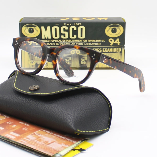 Optical Eyeglasses Frame Men Women Johnny Depp VILDA Vintage Glasses Computer Acetate Spectacle Frame For Male Clear Lens