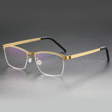 Glasses Frames For Men 7405 Denmark Titanium No Screw Korea Glasses Frames Optical Ultra-light Business Square Eyeglass Frame