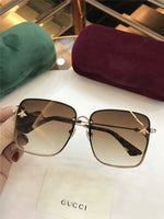 S-sunglasses gucci Oversized Square GG 2200 Gradient Mirror lens Rimless Sunglasses for Gucc i sunglasses