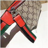 L-package Women's Canvas Designer PU Waist Purse Belt Bag Fashion Personality Messenger Chest Bag