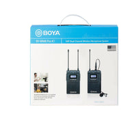 E-electronic XINPU New BOYA BY-WM8 Pro-K1/K2 UHF Wireless Microphone (Transmitter+Receiver) 48 Channels Lapel Mic System with LCD Screen for DSLR Camera Camcorder iPhone Samsung Youtube Street Interview Livesteam Vblog