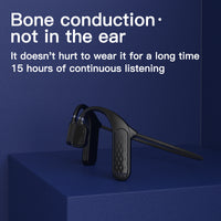 E-electronic MD04 Wireless Stereo Headset Bone Conduction Headphone Bluetooth 5.0 Noise Reduction Sport Music Earbuds Waterproof Earphone Bluetooth Headphone Black Technology Open Ear Wireless Headphone Sports Waterproof Earphone Handsfree Mic