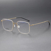 Handmade High Quality 5511 Denmark Titanium No Screw Korea Glasses Frames Optical Ultra-light Business Square Men Glasses Frame