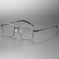 Titanium Eyeglass Frames Denmark Linde 9754 Titanium No Screw Korea Glasses Frames Optical Ultra-light Business Glasses