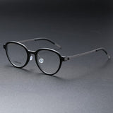 Eyeglasses Men 1176  Round Denmark Titanium No Screw Korea Glasses Frames Optical Ultra-light Business Reading Glasess For Men