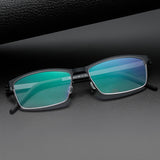 High quality 7046 Denmark Titanium No Screw Korea Glasses Frames Optical Ultra-light Business Square Glasses Frames