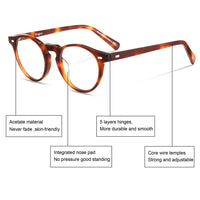 Eyeglow 5187 Designer Eyeglasses Frame Women's Glasses Frame for Men Round Retro Clear Glasses Prescription Glasses Frame