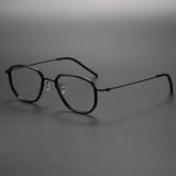 Eye Glasses For Men 5505A Round Denmark Titanium No Screw Korea Glasses Frames Optical Ultra-light Business Reading Ｇlasses