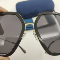 2020 Square Black Acetate Sunglasses For Women Party Brand Designer Weird Summer Steampunk Fashion Retro For Sun Glasses UV400