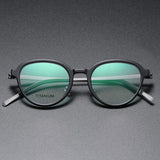 Eyeglasses Men 1176  Round Denmark Titanium No Screw Korea Glasses Frames Optical Ultra-light Business Reading Glasess For Men
