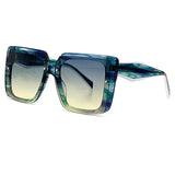 Fashion Gradient Sunglasses 2023 New Luxury Oversized Square Sunglasses Female Square Summer Sun Protection Goggles