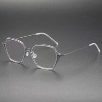 Spectacles For Men Denmark Linde 6621 Titanium No Screw Korea Suqare Glasses Frames Optical Ultra-light Business Frame