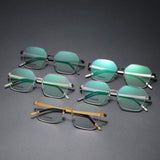 Mens Eyeglass Frame 9624 Denmark Titanium No Screw Korea Glasses Frames Optical Ultra-light Business Square Spectacles For Men