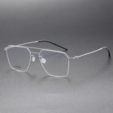 Fashion 5517 High Quality Denmark Titanium No Screw Men Glasses Frames Optical Ultra-light Business Suqare Computer Reading