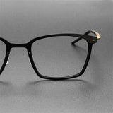 Men's Eyeglasses Frame 6536 Denmark Titanium No Screw Glasses Frames Optical Ultra-light Business Square Prescription Diopter