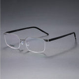 Prescription Glasses 7422 Denmark Titanium No Screw Korea Glasses Frames Optical Ultra-light Business Square Eyeglasses Men