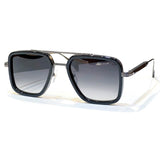 Pilot Style Sunglasses Women's Square Eyeglasses Oversized Frame Gradient Sunscreen Sun Glasses Retro Luxury Metal Frame Glasses