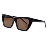 New Cat's Eye Sunglasses Female Fashion Big Frame Gradient Lens Sunglasses Retro Design Frame Trendy Color Matching Glasses