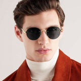 CT Rimless Frameless Pure Titanium Sunglasses Round Unisex Original Quality Silver Eyeglasses Uv400 0393S Designer Brand Glasses
