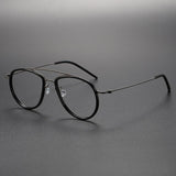 Reading Glasses For Men 5507A Denmark Titanium No Screw Glasses Frames Optical Ultra-light Business Round  Prescription Glass