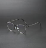 Titanium Eyeglass Frames Denmark Titanium No Screw Korea Glasses Frames Optical Ultra-light Business Luxury Glasses Men