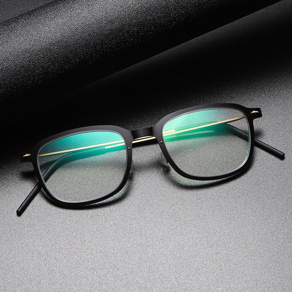 Prescription Glasses 6510 Denmark Titanium No Screw Korea Glasses Frames Optical Ultra-light Business Men's Glasses For Reading