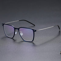 Fashion Square Denmark Linde 6554 Titanium No Screw Korea Glasses Frames Optical Ultra-light Frame For Men Women