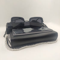 Sale Rimless Gold Chain Brand Shades Sunglasses For Women Metal Girl Party Retro Sunglasses Aesthetic Rimless Trendy Sun Glasses