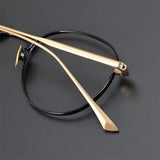 RADIO CITY retro handmade titanium Men Women Frame Glasses  myopia  prescription round frame available for flat lighting