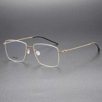 Square High Quality 5508 Glasses Frame Handmade Denmark Titanium No Screw Korea Glasses Frames Optical Ultra-light Business