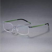 Prescription Glasses 7422 Denmark Titanium No Screw Korea Glasses Frames Optical Ultra-light Business Square Eyeglasses Men