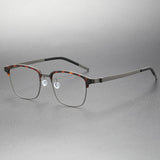 Denmark Titanium No Screw Korea Glasses Frames Optical Ultra-light Business Round Prescription Diopter 9835 Eyeglasses Men