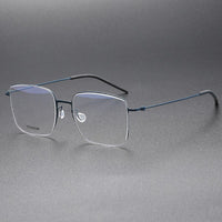 Handmade High Quality 5511 Denmark Titanium No Screw Korea Glasses Frames Optical Ultra-light Business Square Men Glasses Frame